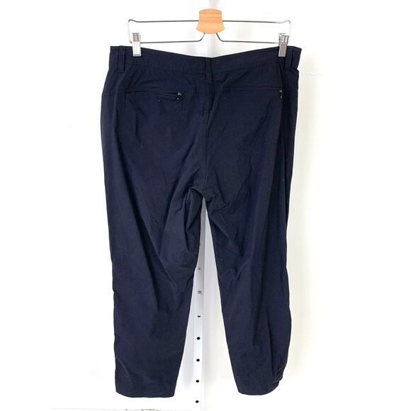 ORVIS  14 Cortina Ankle Pants Lightweight Tech Stretch Nylon Travel 2FXC Black - Picture 2 of 10